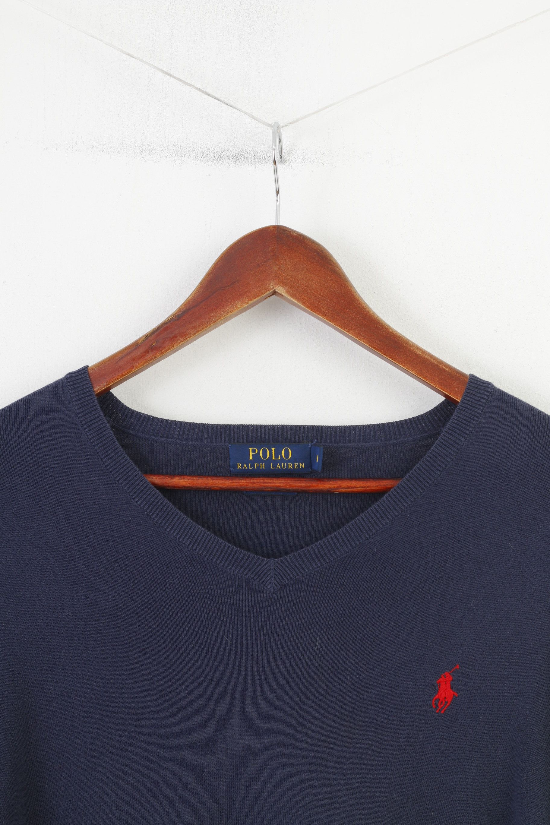 Polo Ralph Lauren Polo Ralph Lauren Men M Jumper V Neck Prima Cotton 4119 Size US M / EU 48-50 / 2 - 2 Thumbnail