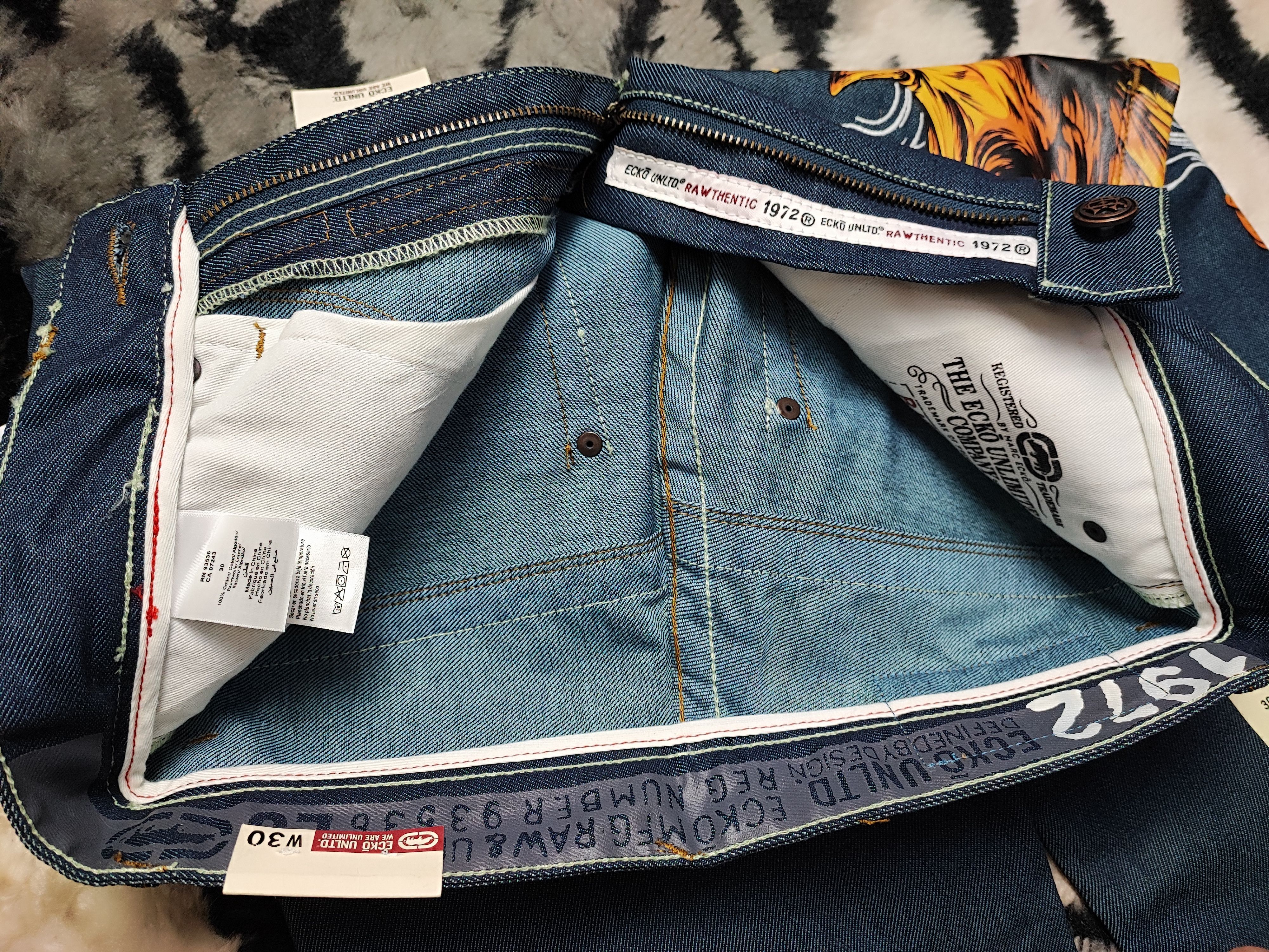 Ecko Unltd. Crazy Vintage Y2K Ecko UNLTD Baggy Jeans Skater Size US 30 / EU 46 - 11 Thumbnail
