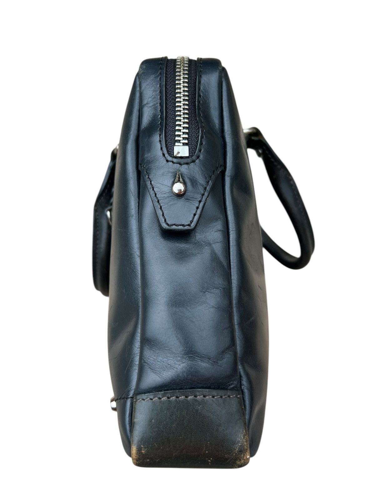 Kiefer neu Japan Distress Scratches Patina Leather Mini Bag