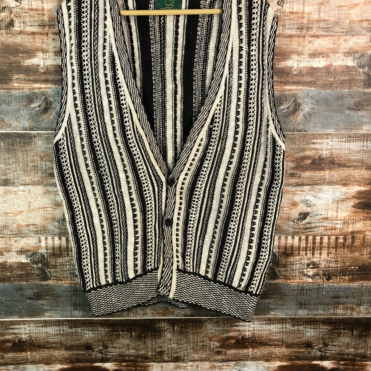 The Masters Masters knitwear Cardigan Vest like coogi #A2303 Size US L / EU 52-54 / 3 - 3 Thumbnail