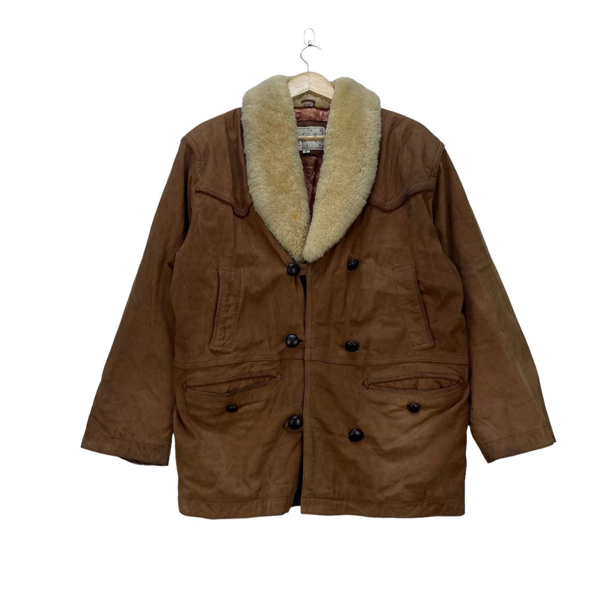 Genuine Leather × Japanese Brand Japanese Brand Present Cowhide Leather Jacket Size US M / EU 48-50 / 2 - 1 Thumbnail