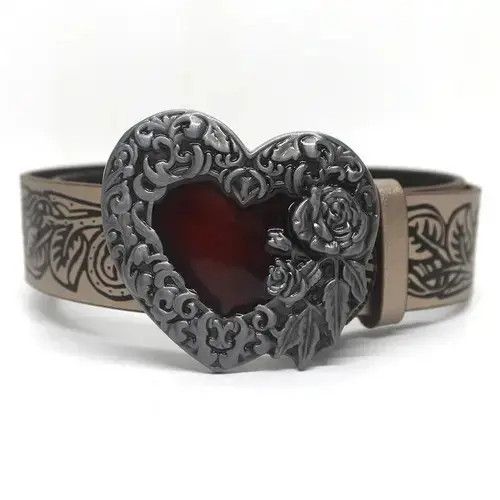 VIBE Retro Embossed Love Belt Size ONE SIZE - 4 Thumbnail