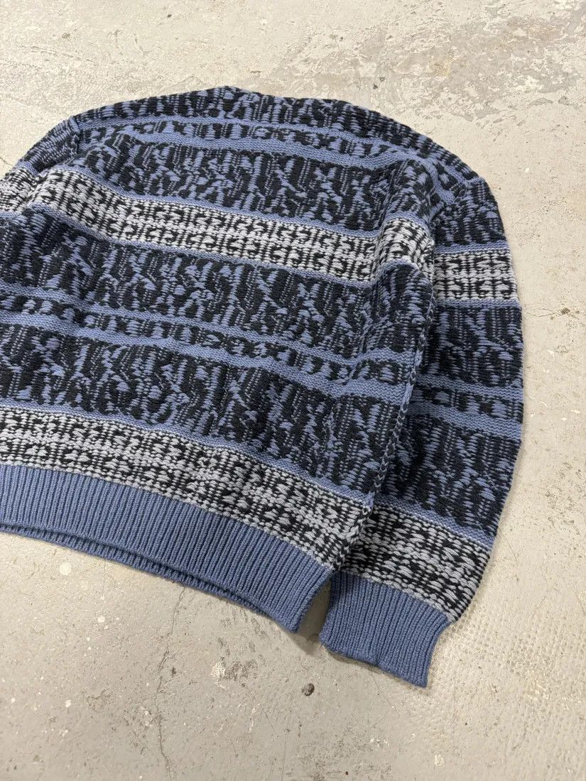 Designer × Givenchy × Vintage Givenchy x Chito Float Stitch Lambswool Blue Sweater Size US L / EU 52-54 / 3 - 5 Thumbnail