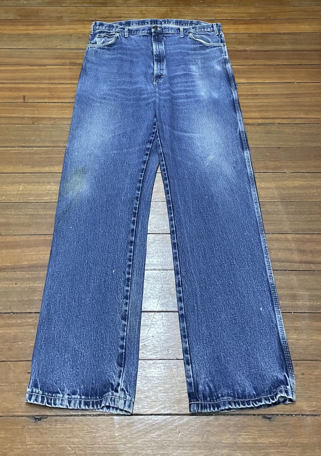 Dickies × Vintage Rare Vintage Dickies Oversized Baggy Carpenter Jeans 1990s Size US 44 / EU 60 - 1 Thumbnail