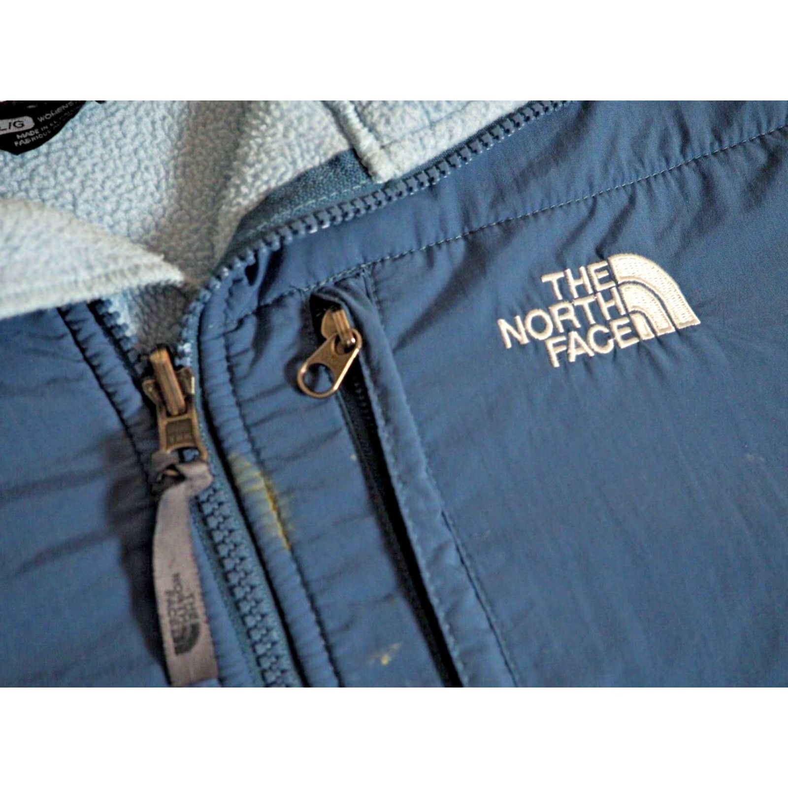 The North Face VINTAGE The North Face Denali Jacket Womens L Sky Blue Logo Nylon Fleece Outdoor Size L / US 10 / IT 46 - 7 Thumbnail