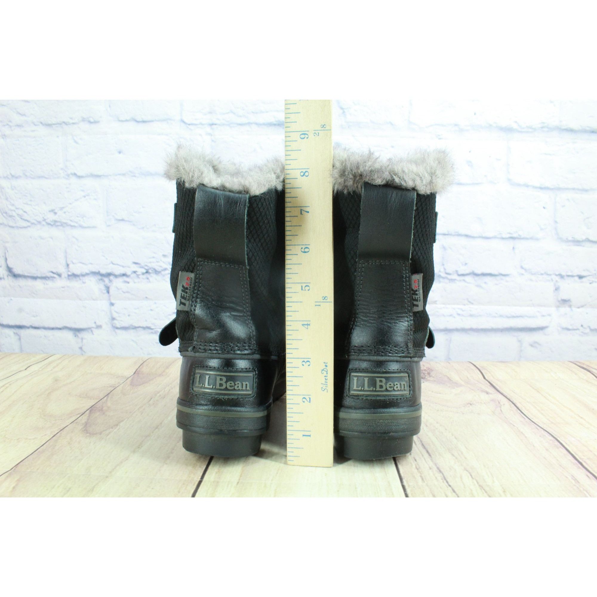 L.L. Bean LL Bean Rangley Black Waterproof Insulated Snow Boots Size US 7 / IT 37 - 6 Thumbnail
