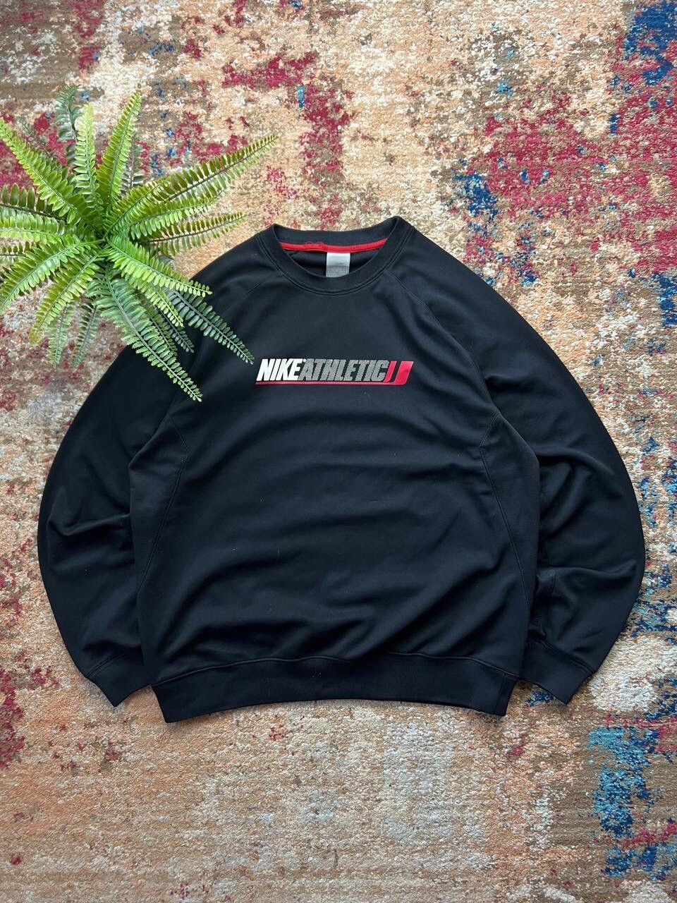 🏴‍☠️ 90’s NIKE ATHLETIC RETRO CREWNECK BIG CENTR LOGO Y2K 90’s