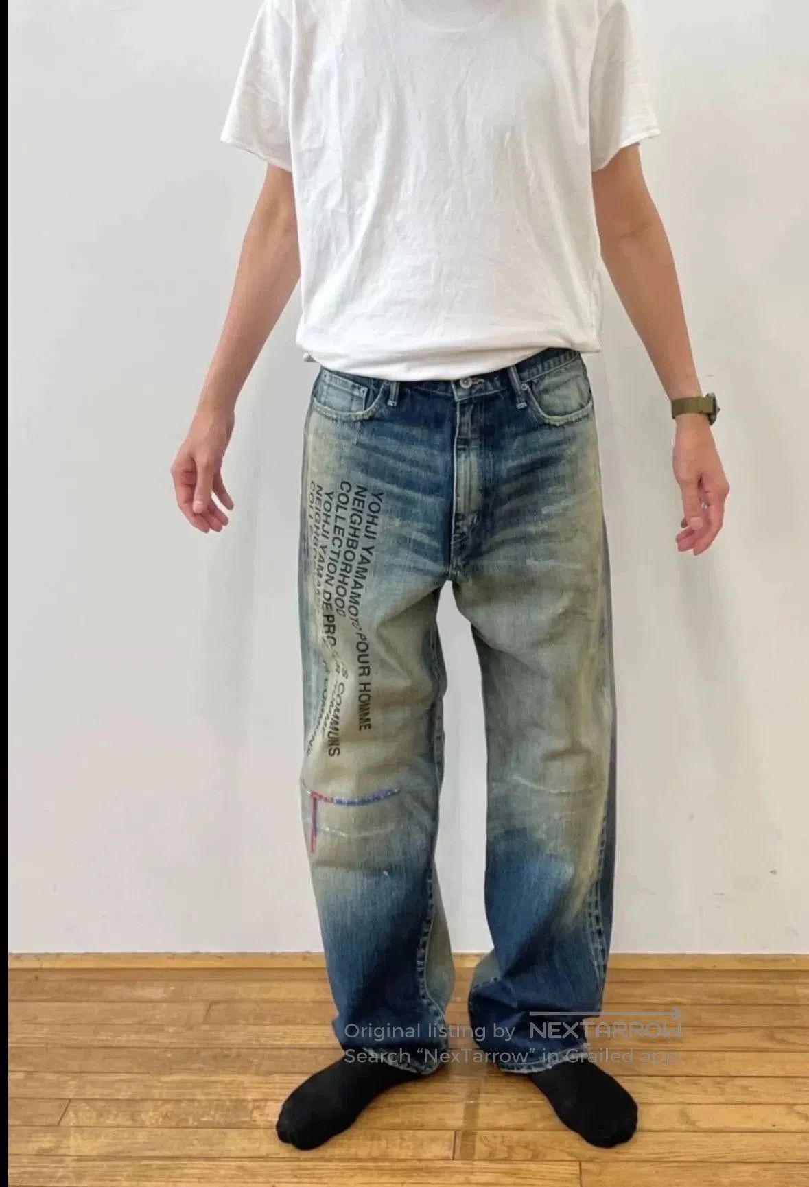 Yohji Yamamoto yokohama neighborhood yohji yamamoto denim pants. Size US 30 / EU 46 - 3 Thumbnail