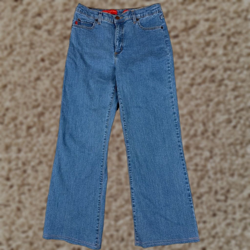 NYDJ NYDJ Jeans Womens 6 Blue Straight Leg Denim Cotton Blend Stretch Size 28" / US 6 / IT 42 - 1 Thumbnail