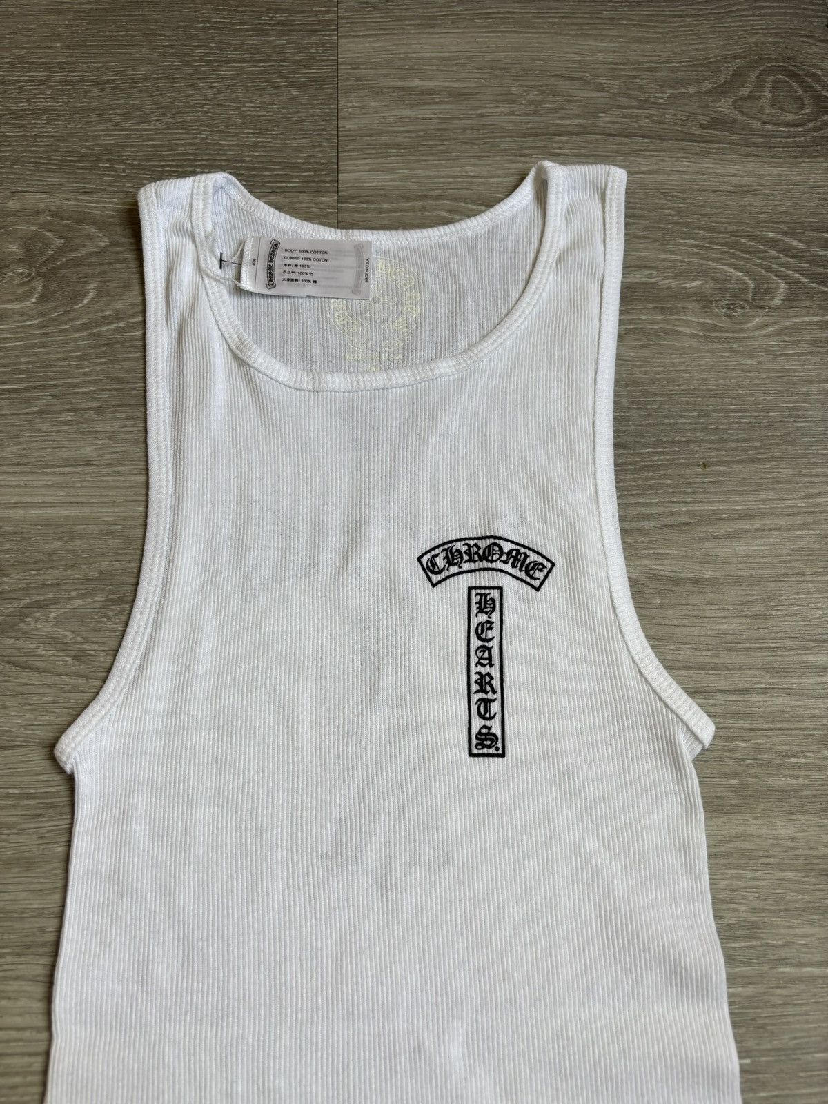 Chrome Hearts Chrome Hearts White Cross T Bar Tank Top Size US L / EU 52-54 / 3 - 3 Thumbnail
