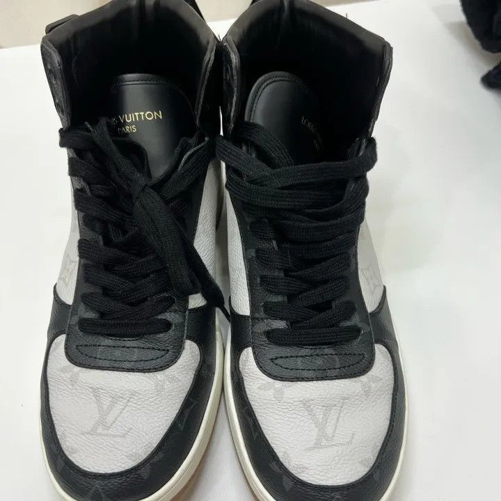 Louis Vuitton Louis Vuitton Rivoli Sneakers in Black and White -2508 Size US 7 / EU 40 - 2 Thumbnail
