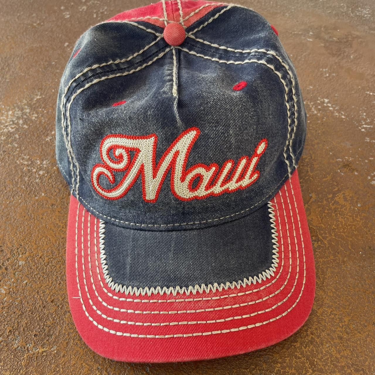 Other NWOT Red and navy Maui embroidered baseball hat Size ONE SIZE - 1 Thumbnail