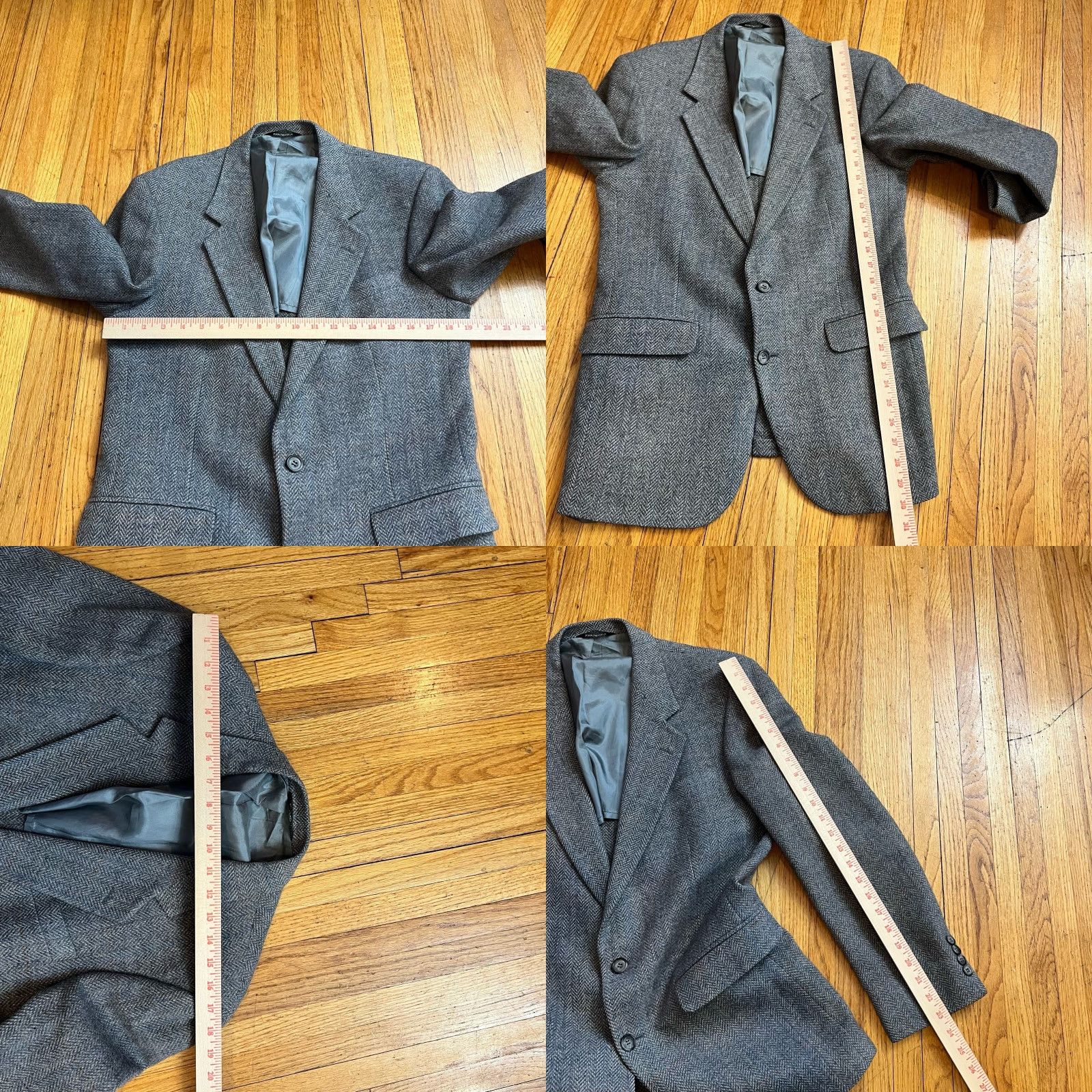 Vintage VINTAGE Boundary Waters Milnburn Tweed Blazer Mens 38 Sport Coat Gray Regular Coat Mens 38 Gr ay Boundry Water Vintage Size 38R - 8 Thumbnail
