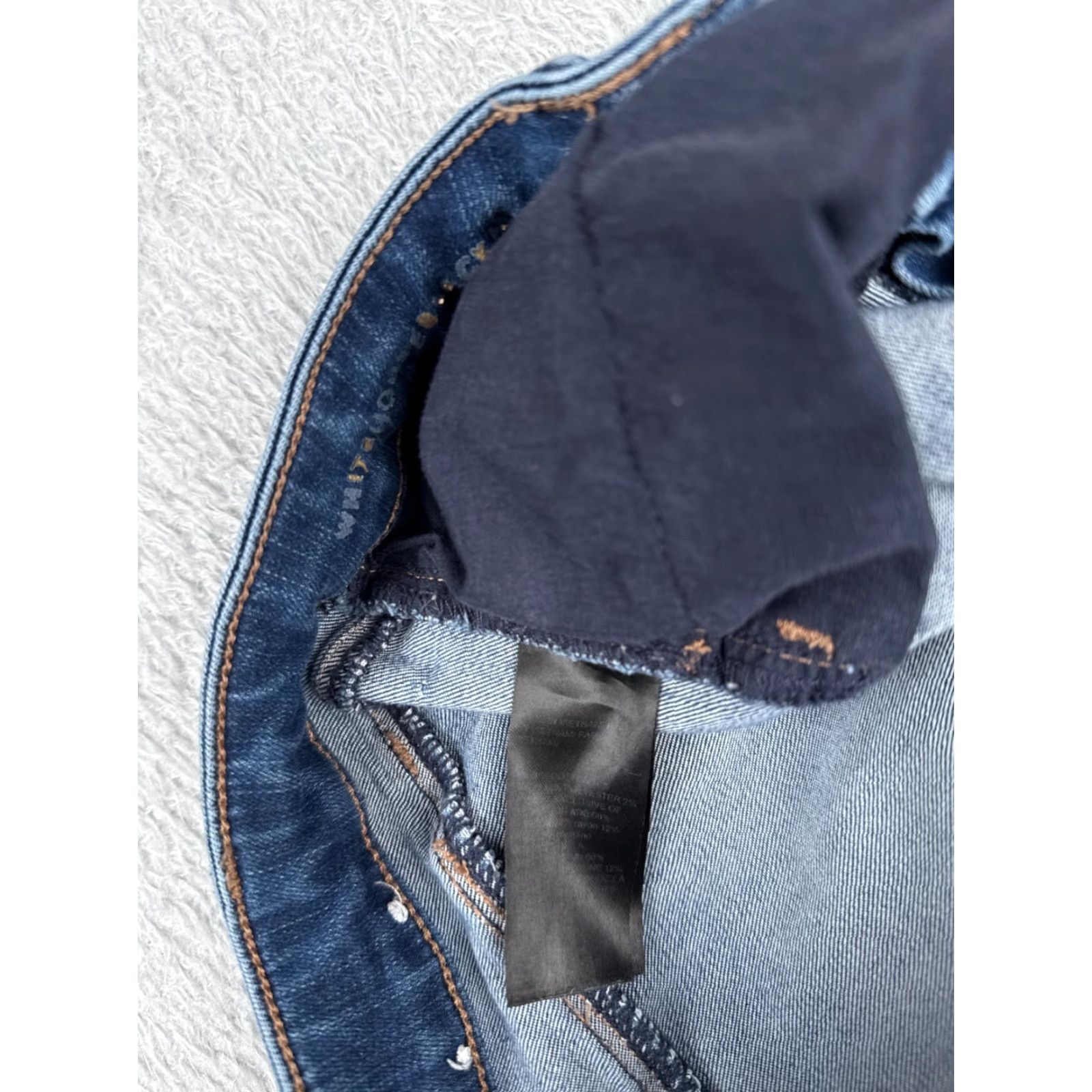 White House Black Market White House Black Market Jeans 6 Blue Skinny Mid Cotton Blend 30x25 Women Size 28" / US 6 / IT 42 - 7 Thumbnail