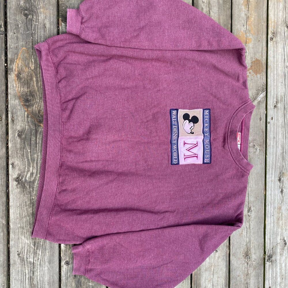 Disney × Vintage Vintage 1994 Embroidered Disney Mickey Mouse Crewneck Sweat Size US L / EU 52-54 / 3 - 8 Thumbnail