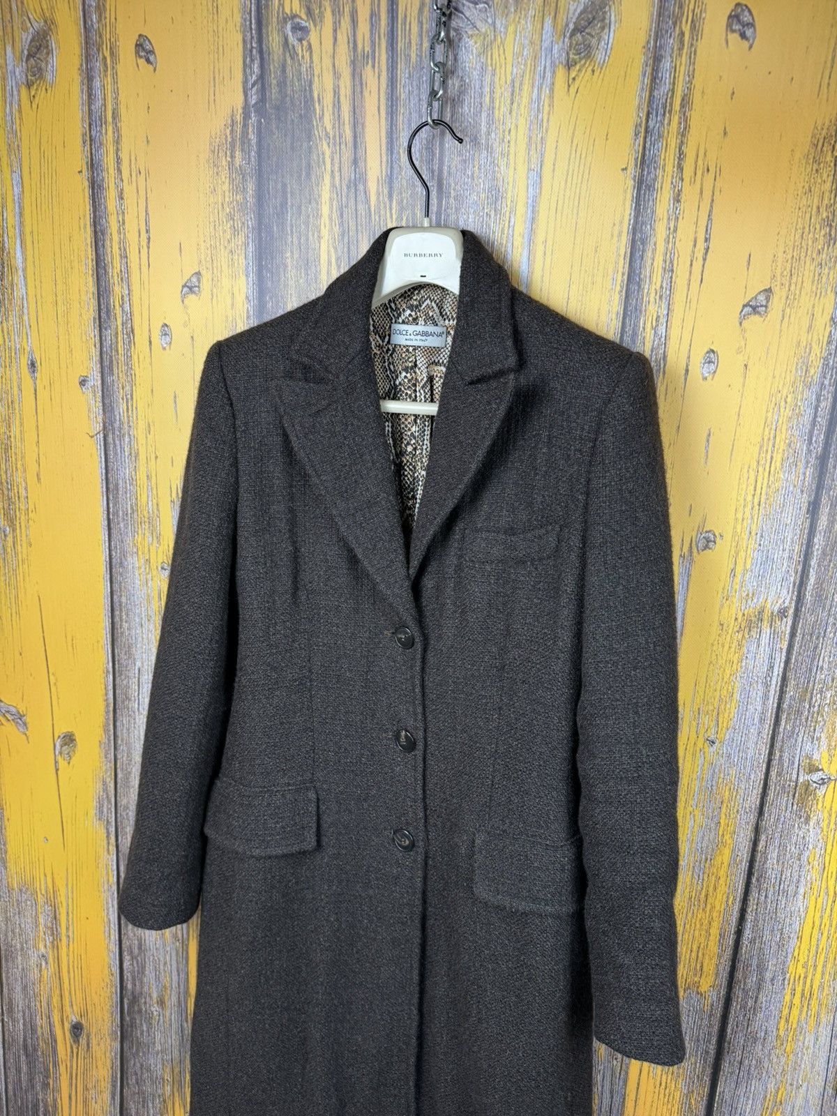 Dolce & Gabbana Archive Dolce & Gabbana Long Alpaca Wool Coat Made in Italy Size L / US 10 / IT 46 - 18 Thumbnail