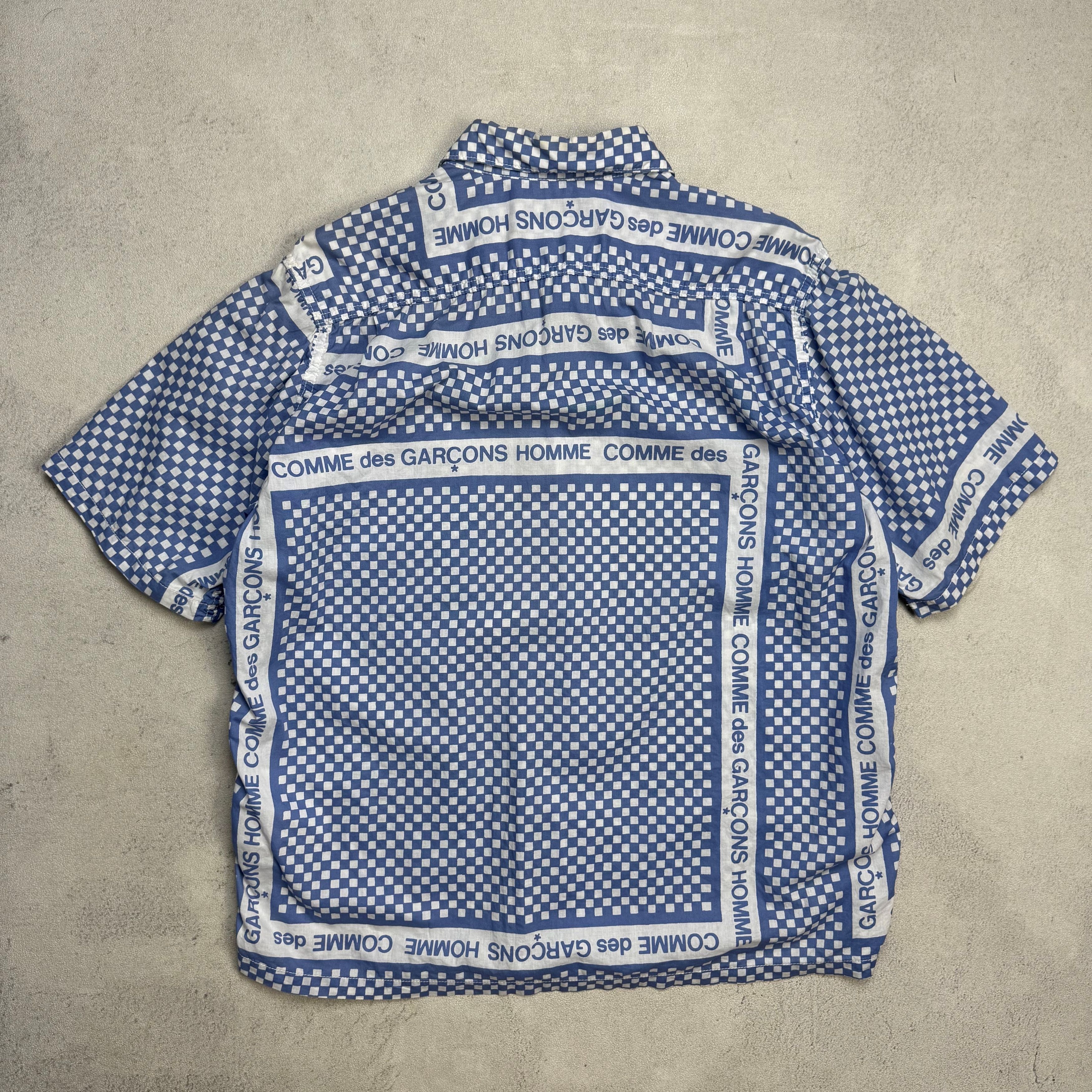 Comme des Garcons SS2003 Comme Des Garcons Homme Checkerboard Shirt Size US M / EU 48-50 / 2 - 2 Thumbnail