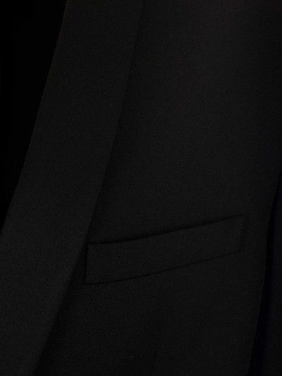 Saint Laurent Paris o1bcso1str0125 Tuxedo Jacket In Grain De Poudre in Black Size US L / EU 52-54 / 3 - 3 Thumbnail