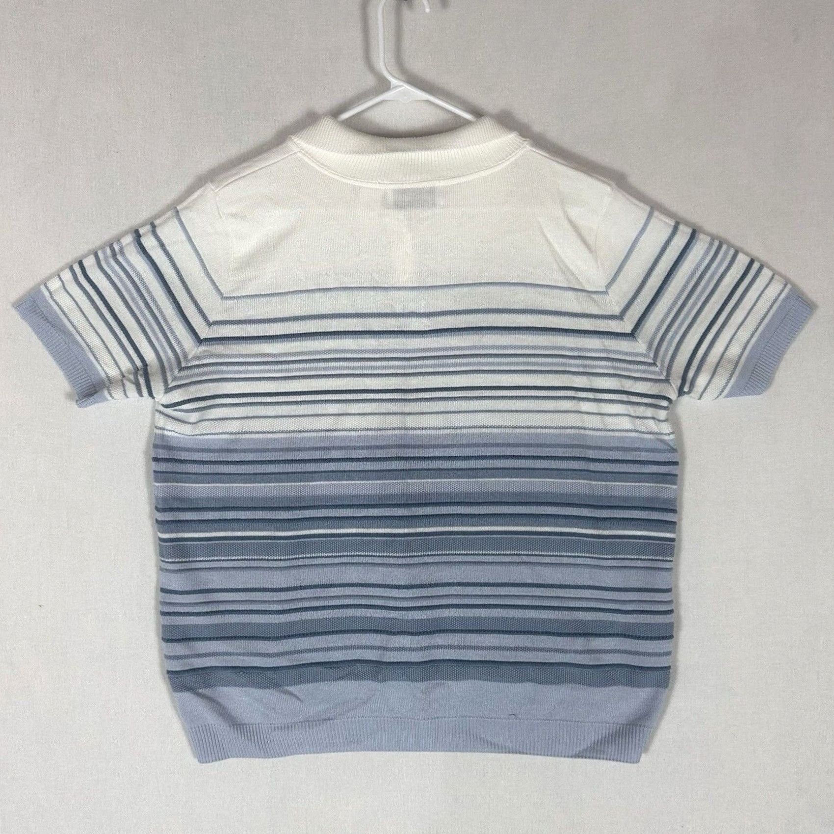 Vintage Alfred Dunner Sweater Shirt Womens XL Striped White Blue Casual Made in USA Size XL / US 12-14 / IT 48-50 - 4 Thumbnail