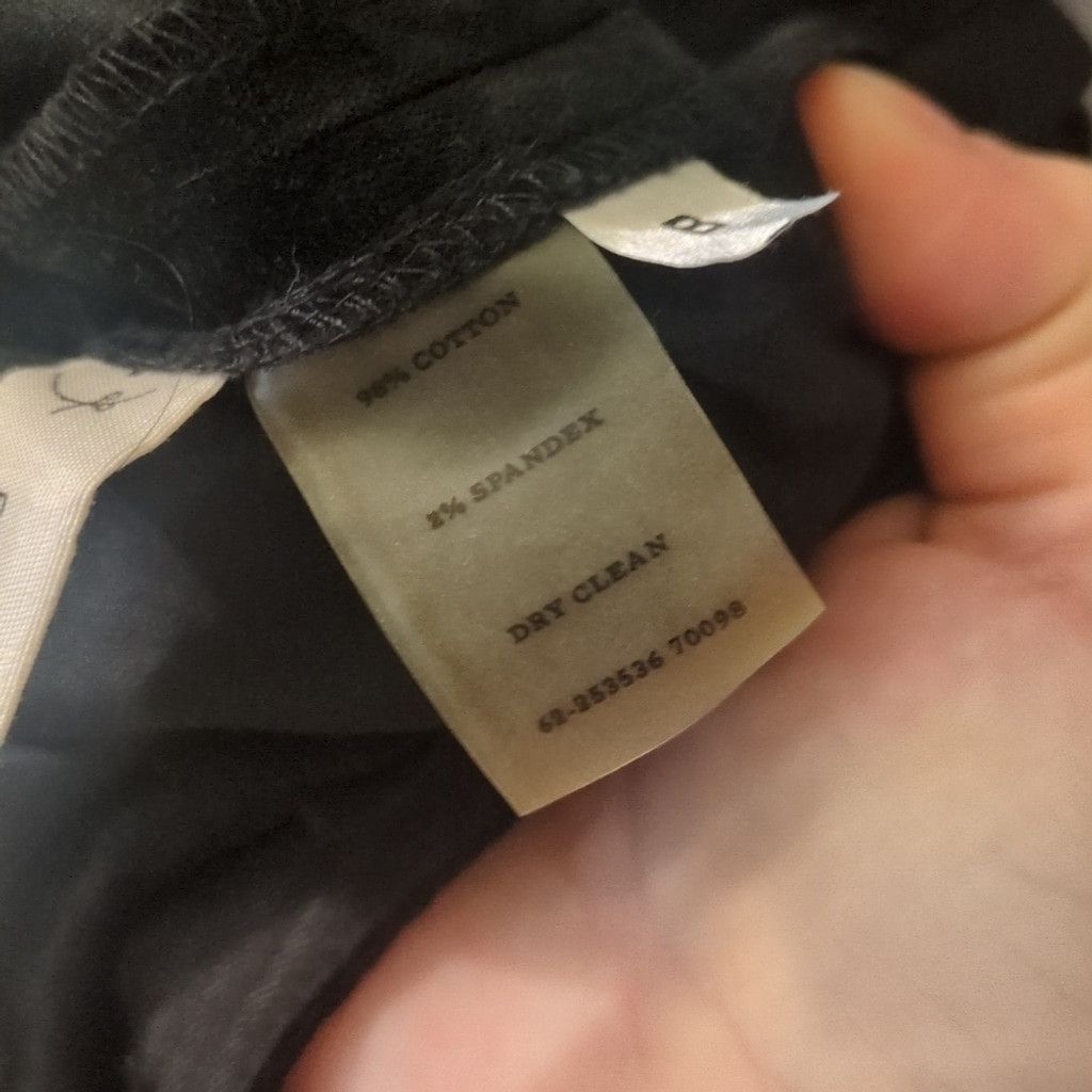 Ann Taylor Ann Taylor Petites Black Velvet Pants With Side Zip Size 0P Size 25" / US 0 / IT 36 - 5 Thumbnail