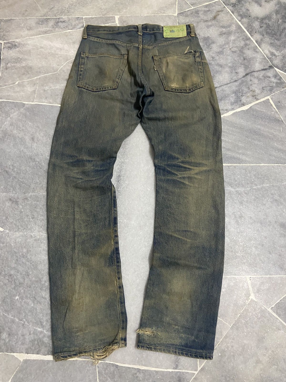 Japanese Brand Bleach distressed jeans Size US 28 / EU 44 - 7 Thumbnail