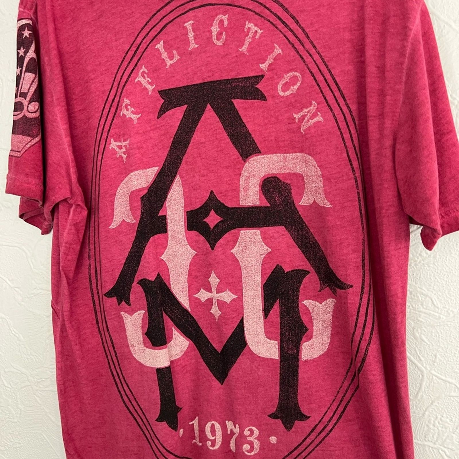 Affliction VINTAGE AFFLICTION AMERICAN CUSTOM MOTOR CLUB AOP SHIRT Size US L / EU 52-54 / 3 - 7 Thumbnail
