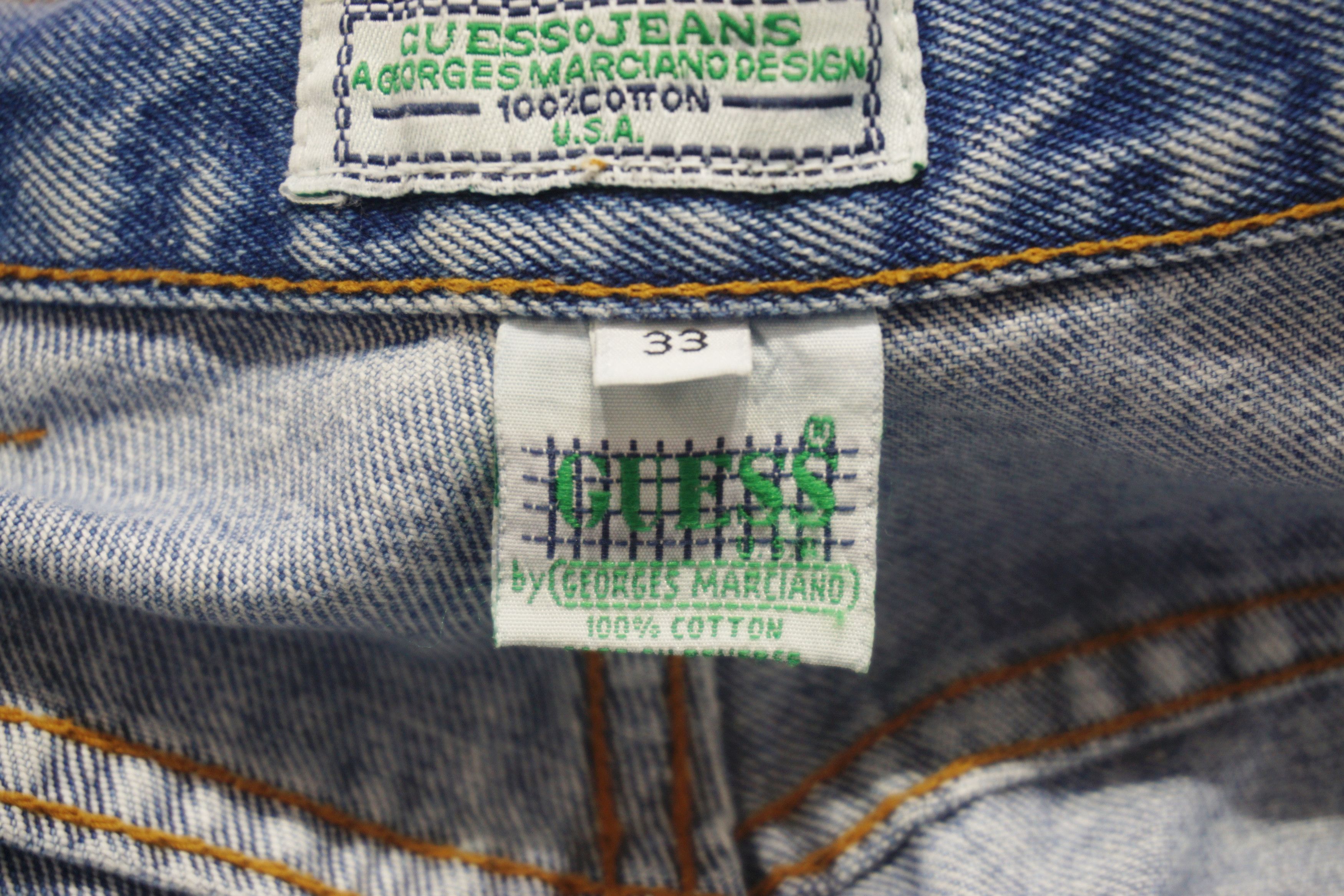 Georges Marciano Guess Jeans by Georges Marciano Loose Fit Baggy Blue Jeans Size US 33 - 7 Thumbnail