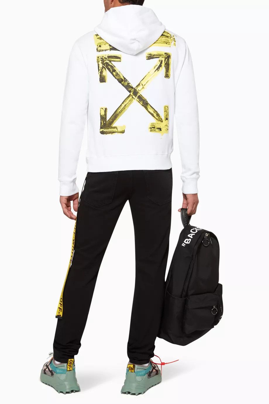 Off-White White Acrylic Arrows Logo Hoodie Size XXL / US 16-18 / IT 52-54 - 4 Thumbnail