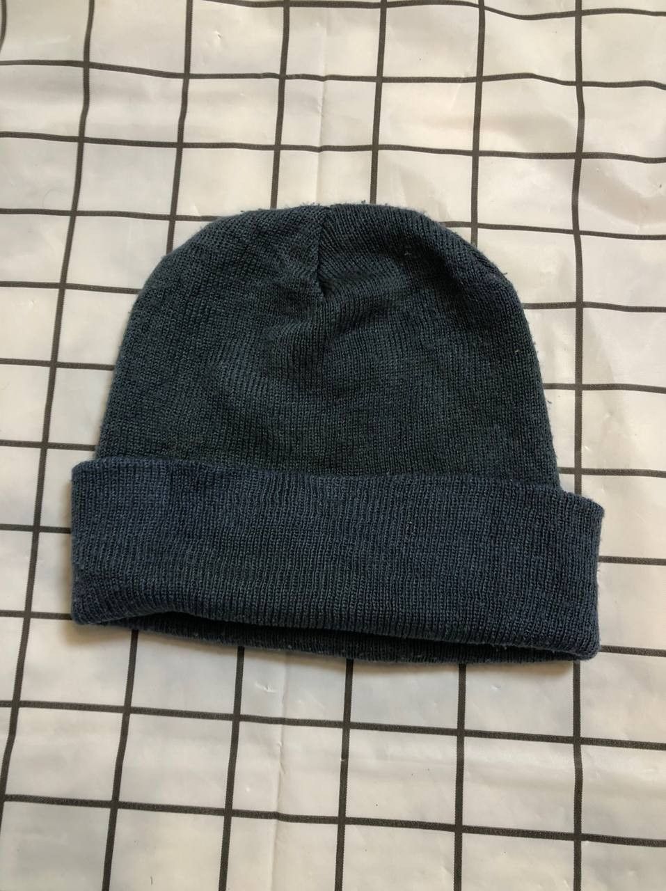 Nike Vintage Y2K Center Swoosh Nike Beanie Winter Hat Cap Dark Size ONE SIZE - 12 Thumbnail