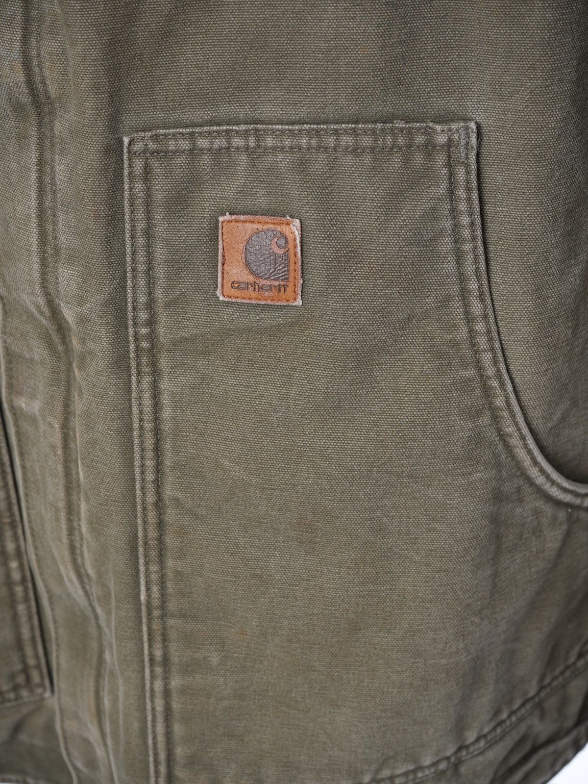 Carhartt Vintage Carhartt J164 Detroit Faded Fleece Lined Work Jacket Size US XL / EU 56 / 4 - 2 Thumbnail