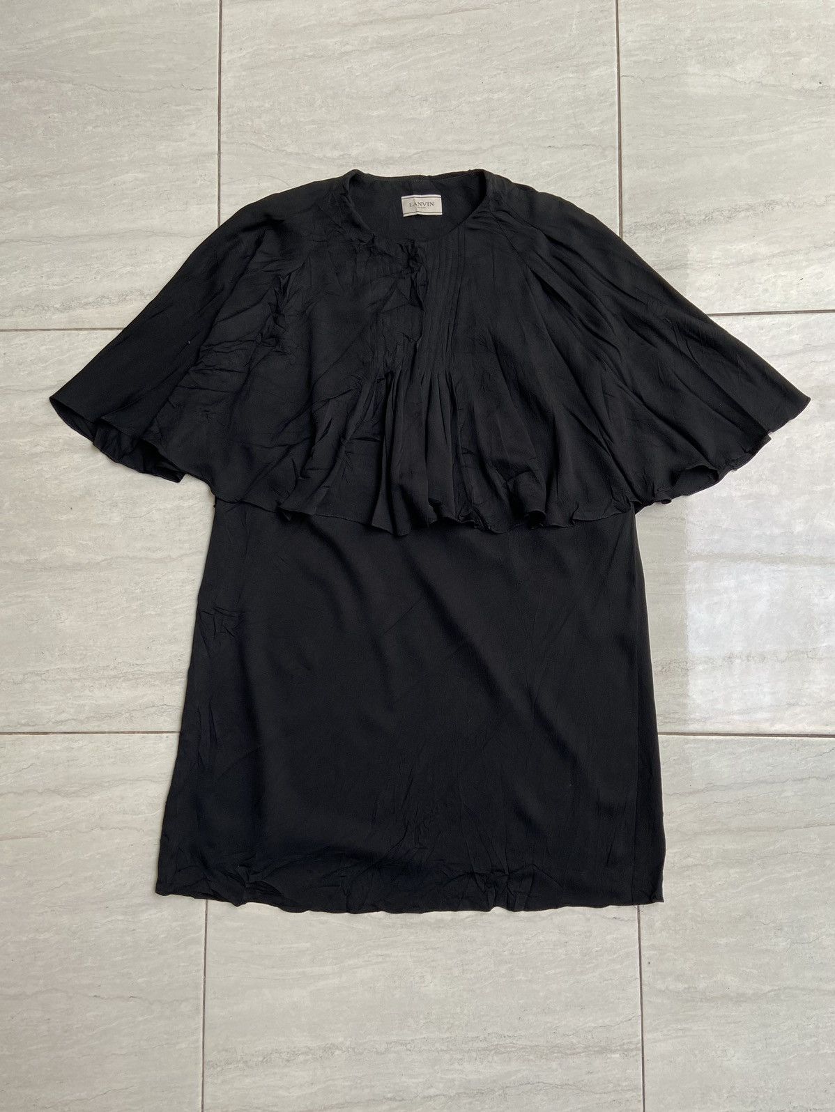 Lanvin LANVIN Black Midi Dress Size S / US 4 / IT 40 - 1 Thumbnail