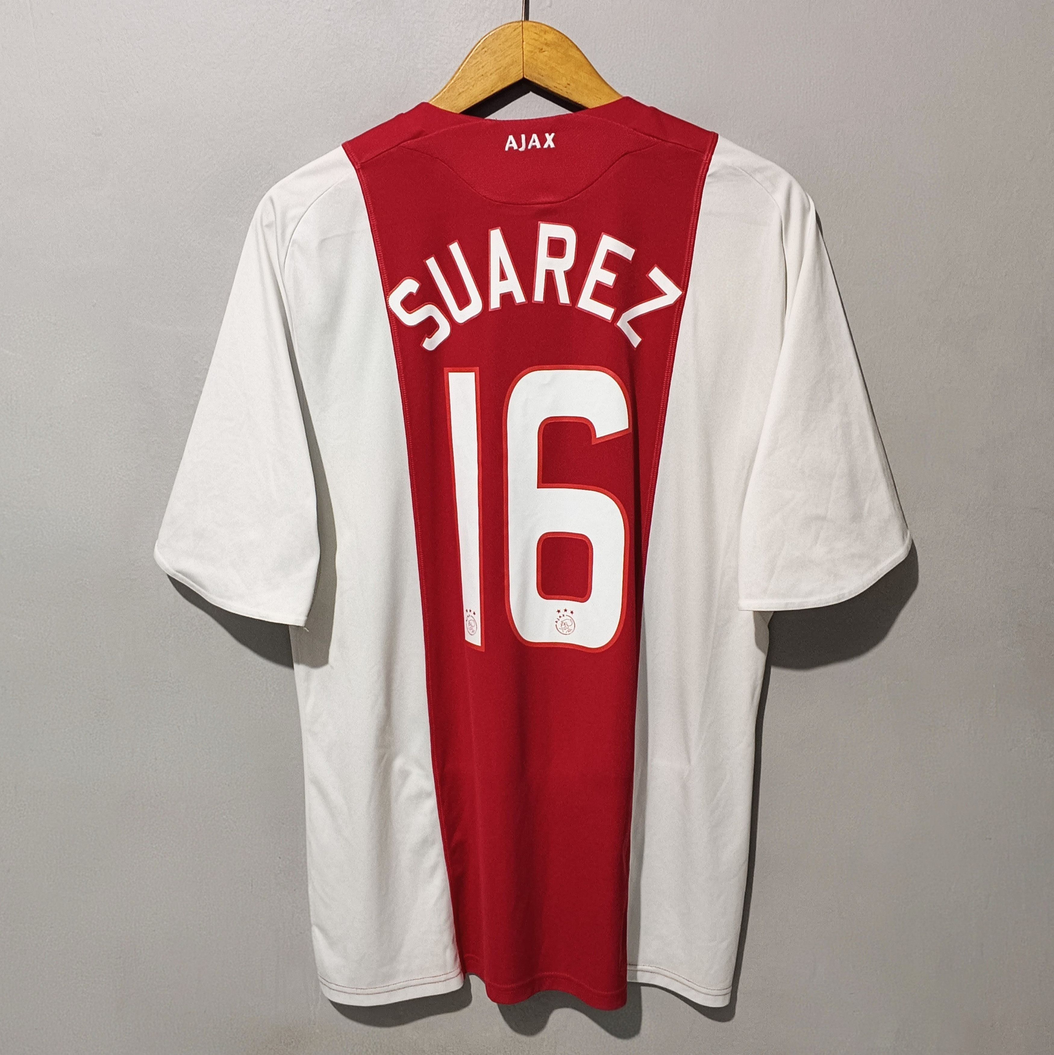 Adidas Ajax Amsterdam 2008-2009 Home Jersey Luis Suarez Size US XL / EU 56 / 4 - 2 Thumbnail
