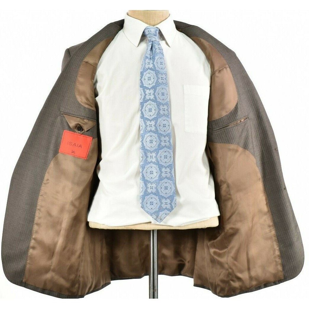 Isaia isaia Suit Size US 44 Regular in Brown Size 44R - 7 Thumbnail