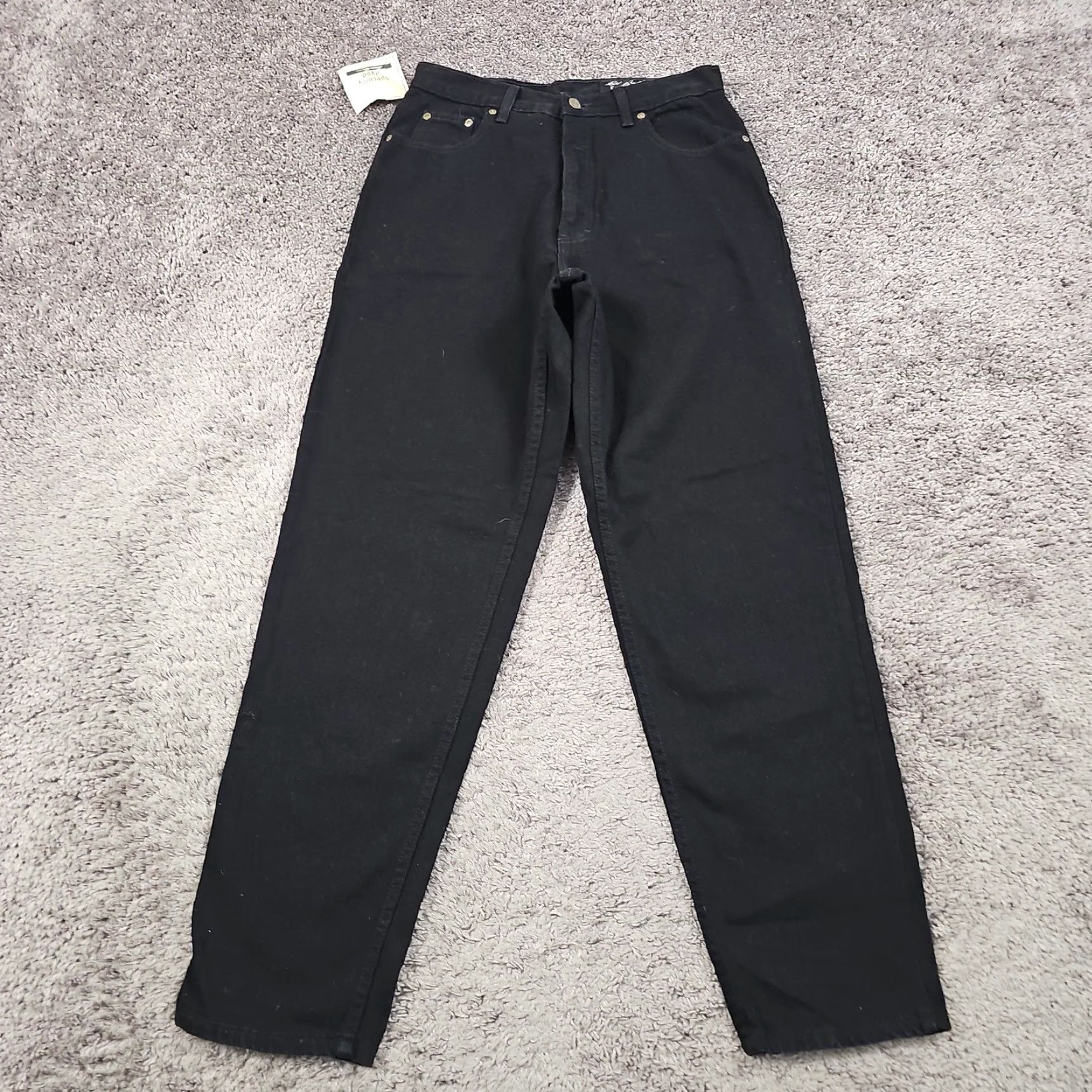 Eddie Bauer VINTAGE Eddie Bauer Jeans Womens 12 Black Straight Loose High Denim USA 27x31 Size 34" / US 12 / IT 48 - 3 Thumbnail