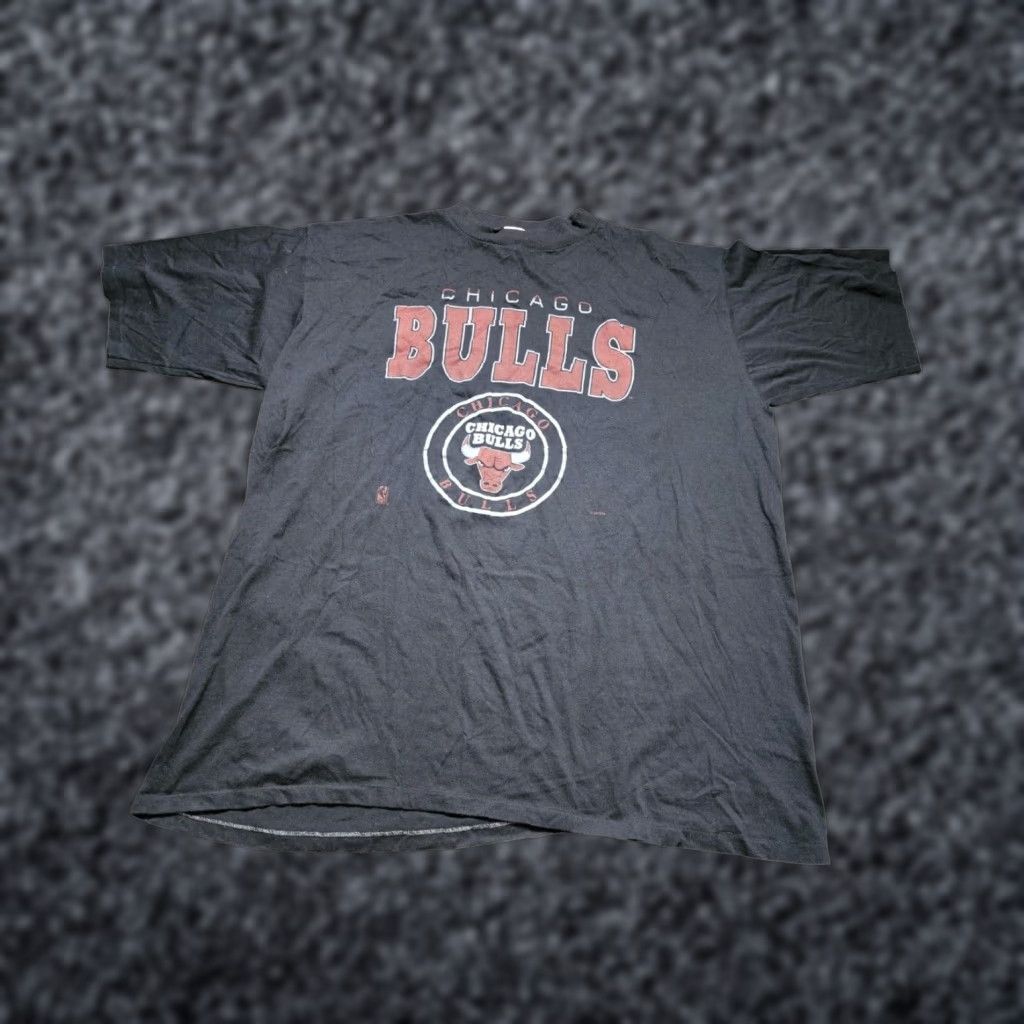 Vintage VINTAGE Jostens Chicago Bulls Shirt 3XL Mens Black Crew Neck Short Sleeve Graphic Logo 1990s Bulls Merchandise Mens Size US XXL / EU 58 / 5 - 1 Thumbnail