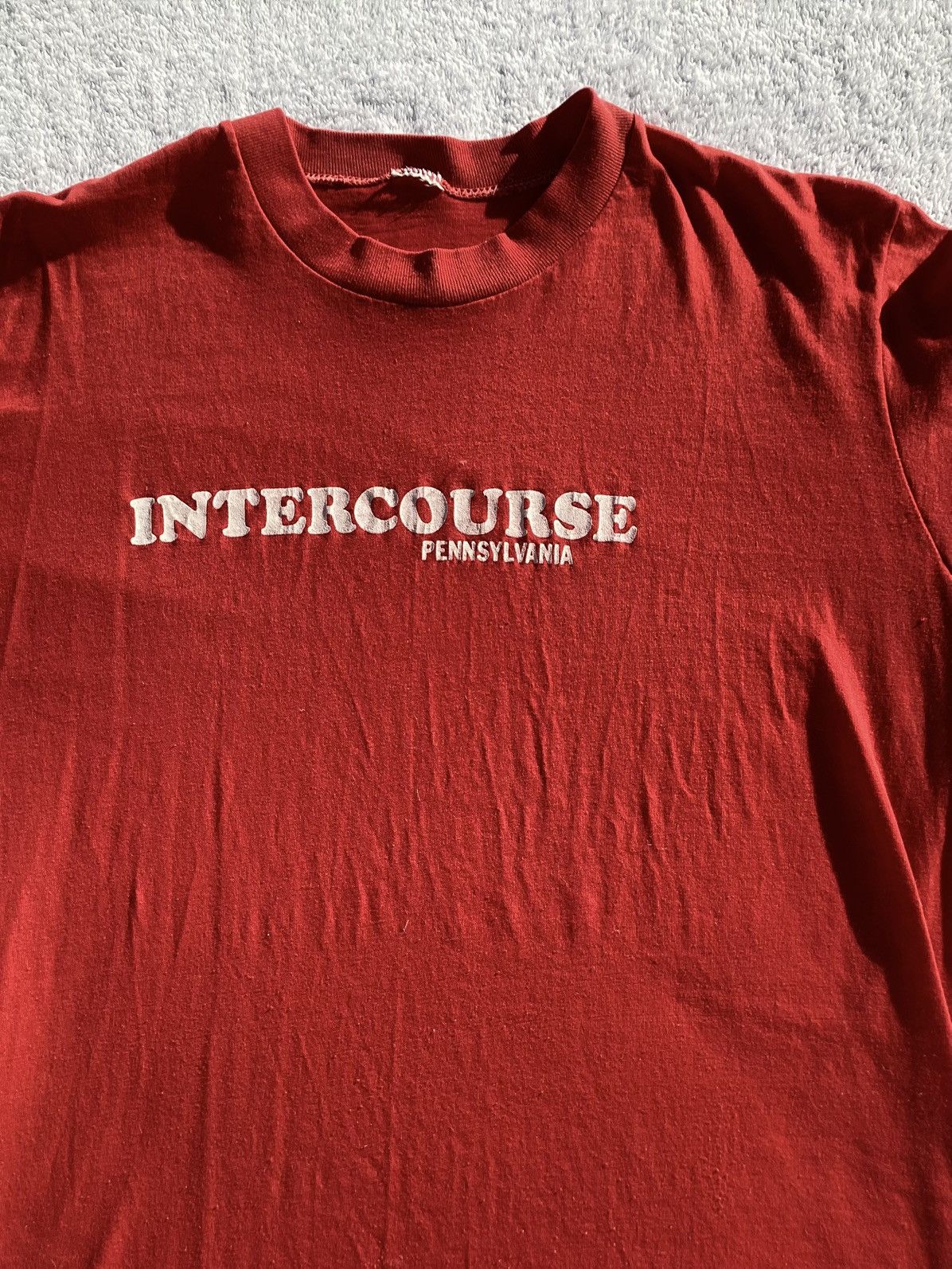 Hanes Vintage 70s/80s intercourse Pennsylvania single stitch USA T Size US L / EU 52-54 / 3 - 2 Thumbnail