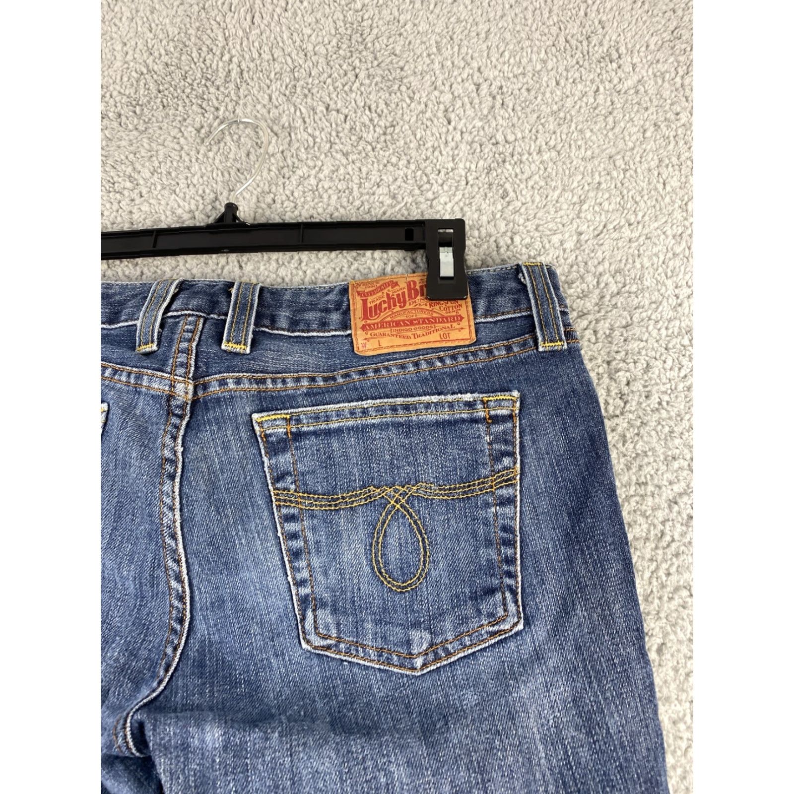 Lucky Brand Lucky Brand Women's Jeans Size 8 Low Rise Straight Blue Denim Cotton Blend Modern Slim Fit Size 30" / US 8 / IT 44 - 6 Thumbnail