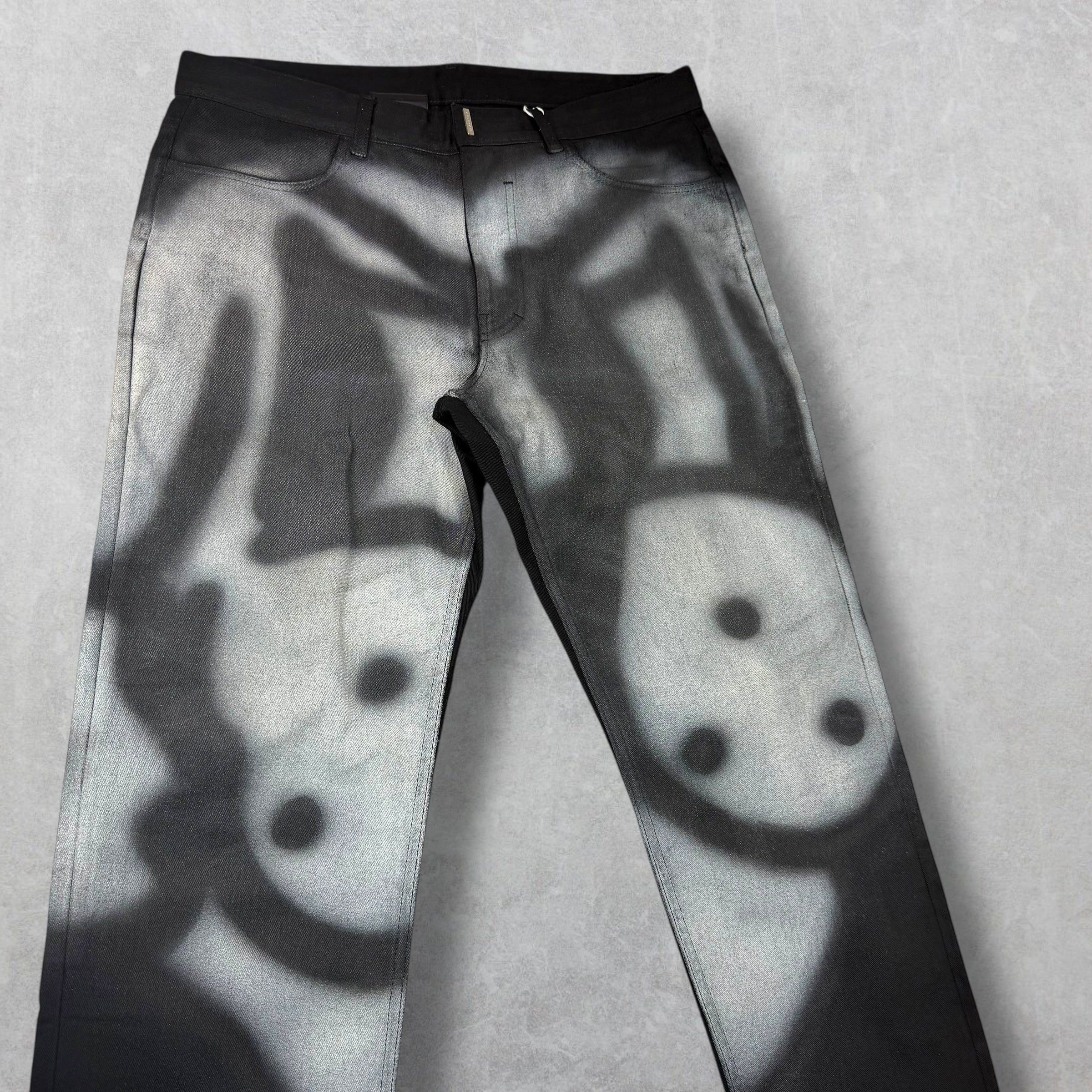 Givenchy Givenchy Chito Graffiti Dog Black Jeans 34 Size US 34 / EU 50 - 3 Thumbnail