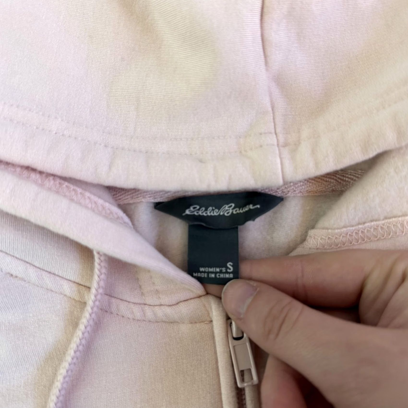 Eddie Bauer Eddie Bauer Hoodie Womens Small Pink Full Zip Raglan Sweatshirt Knit Size S / US 4 / IT 40 - 4 Thumbnail