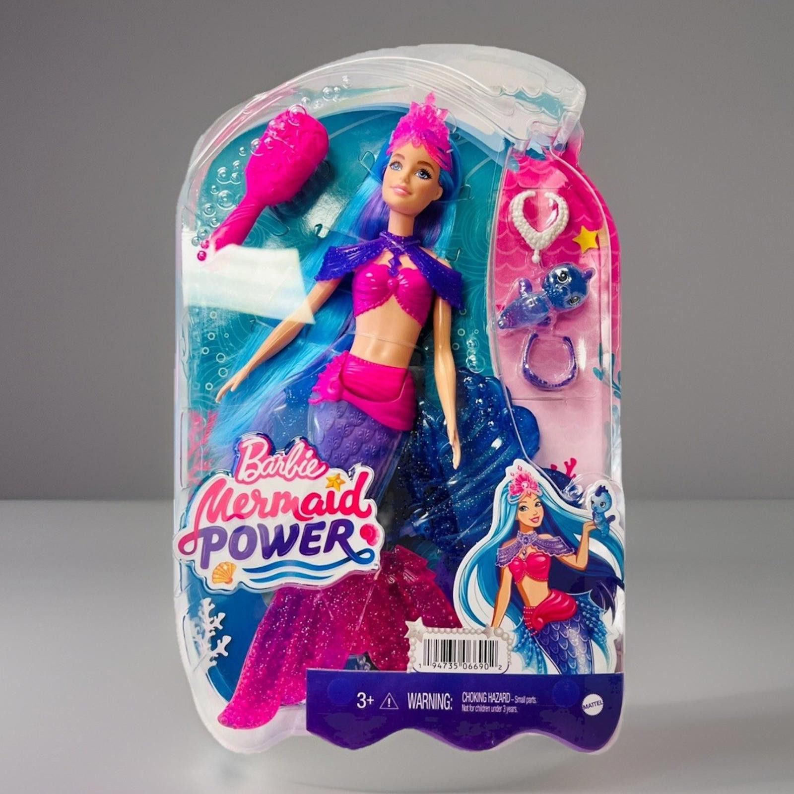 Other Blue Haired Mermaid Barbie Doll with A Seahorse Pet & Acc. Size ONE SIZE - 2 Thumbnail