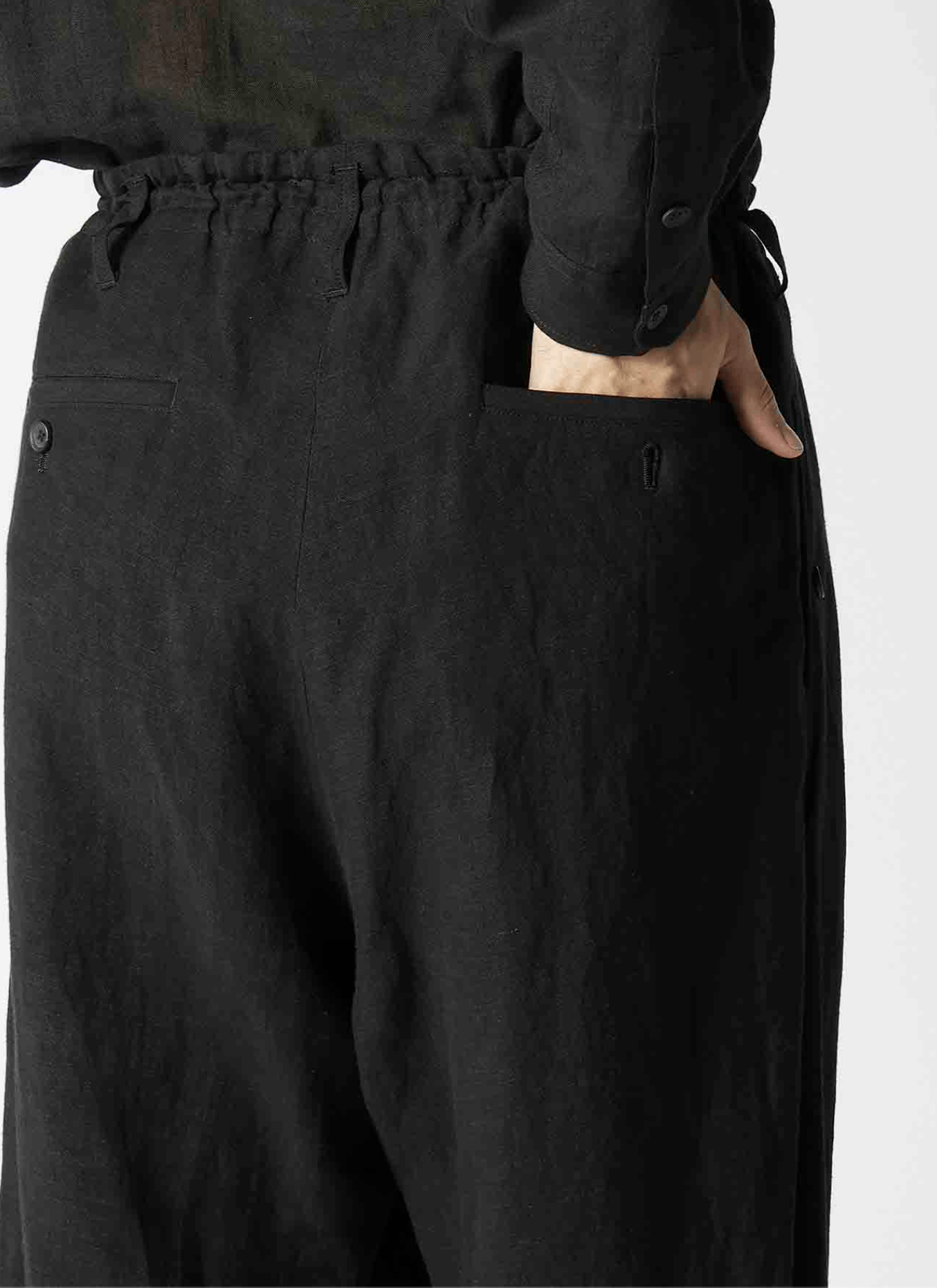 Yohji Yamamoto Yohji Yamamoto Pour Homme - CANVAS RIBBED HEM PANTS Size US 32 / EU 48 - 7 Thumbnail