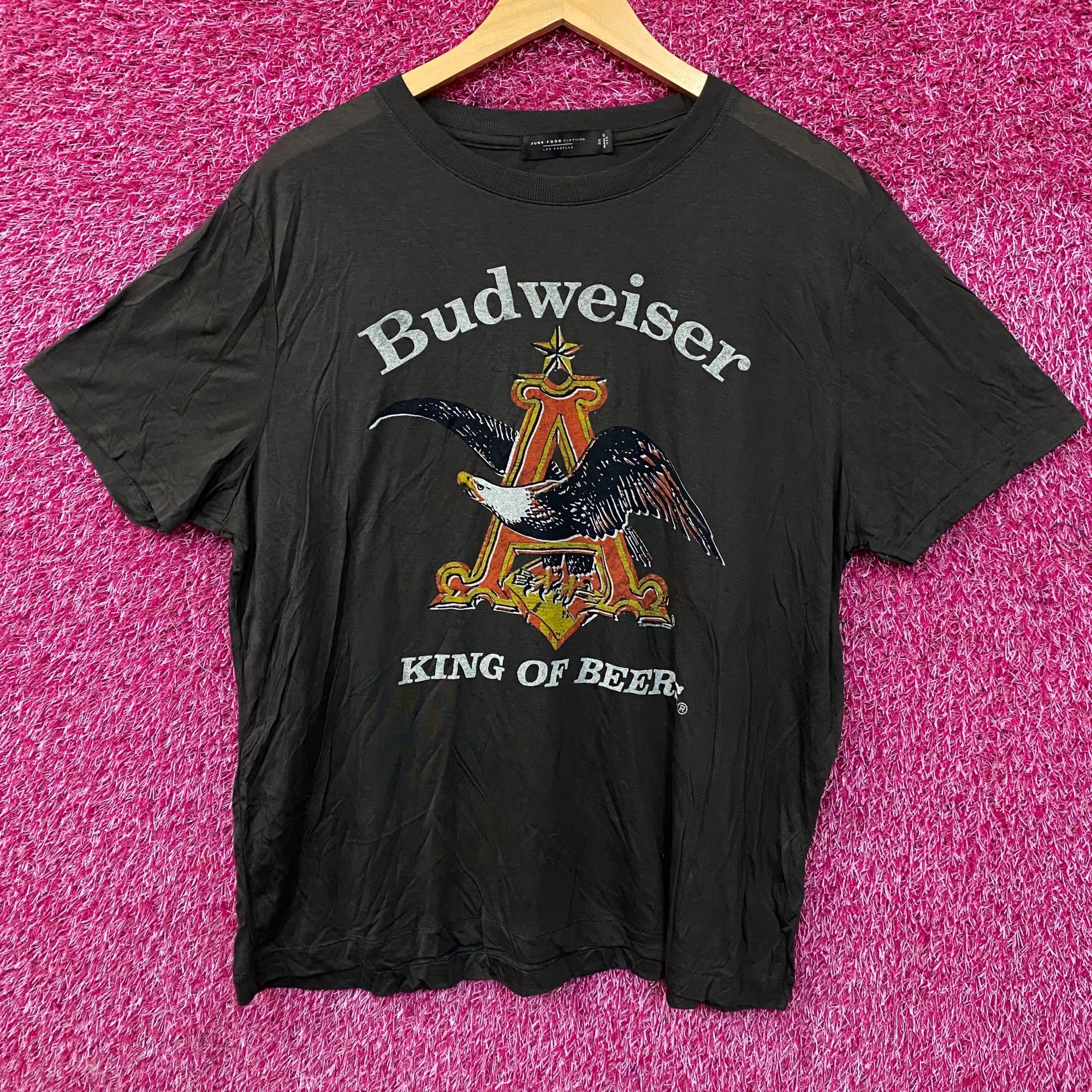 Junk Food Budweiser King Of Beer American Bald Eagle Logo T-Shirt 2XL Size US XXL / EU 58 / 5 - 1 Thumbnail