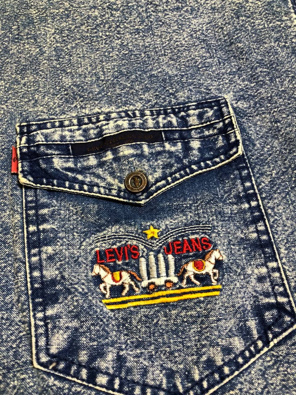 Levi's Vintage Levi's western wear double pocket denim shirt Size US XL / EU 56 / 4 - 7 Thumbnail