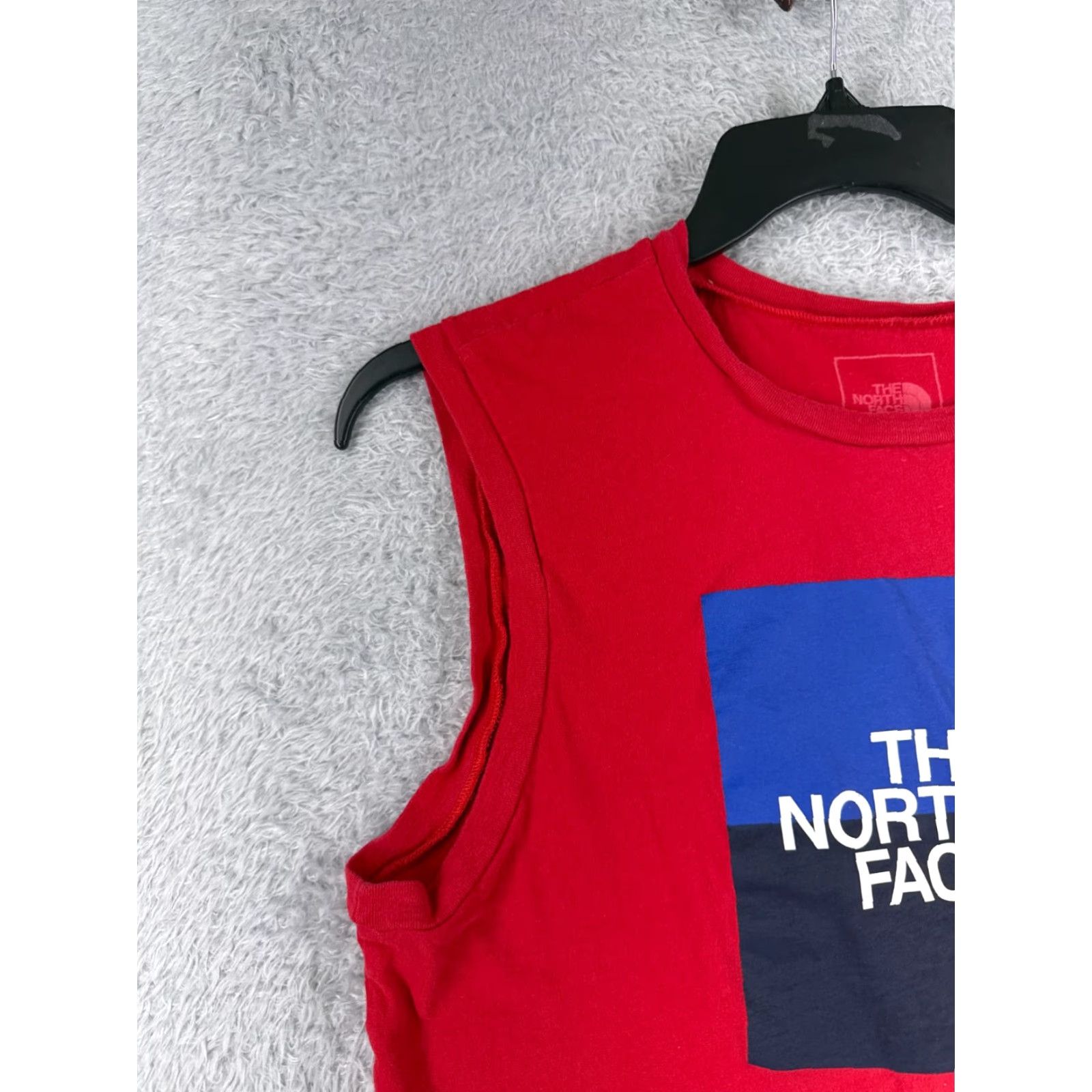The North Face The North Face Shirt Women XL Red Tank Sleeveless 100% Cotton Crop Size XL / US 12-14 / IT 48-50 - 3 Thumbnail