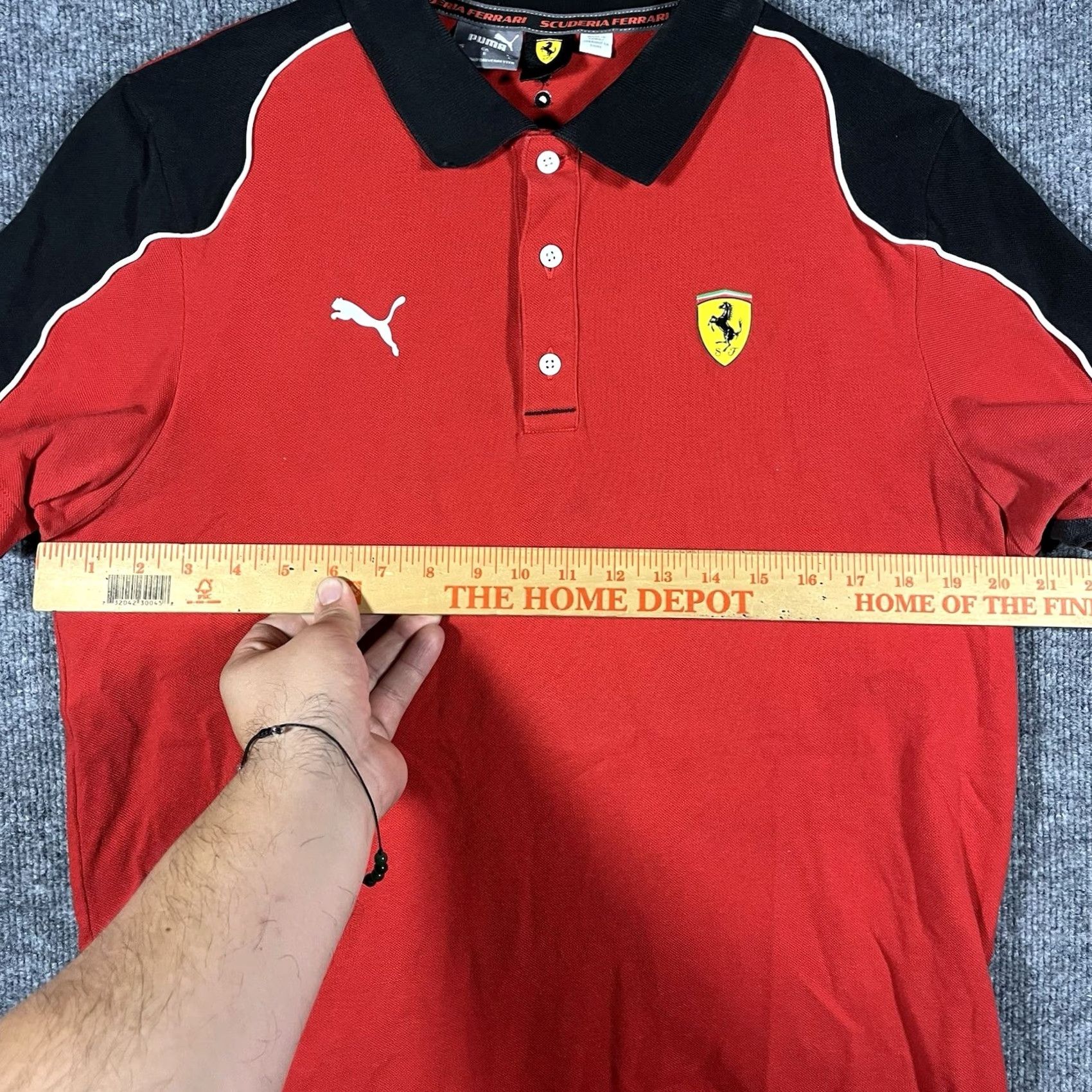 Puma PUMA Polo Shirt Mens Large Red Racing Team F1 Italia Scuderia Ferrari Racing Sports Shirt Size US L / EU 52-54 / 3 - 5 Thumbnail