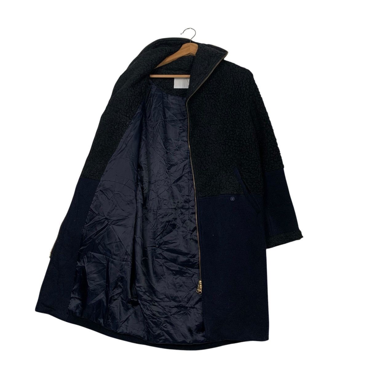 Japanese Brand FULHAM Fleece Wool Hybrid Overcoat Jacket #2249-C99 Size US M / EU 48-50 / 2 - 10 Thumbnail