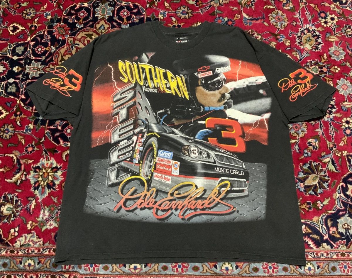 Vtg Dale Earnhardt Southern Steel Horses Chevy NASCAR Sz 2XL