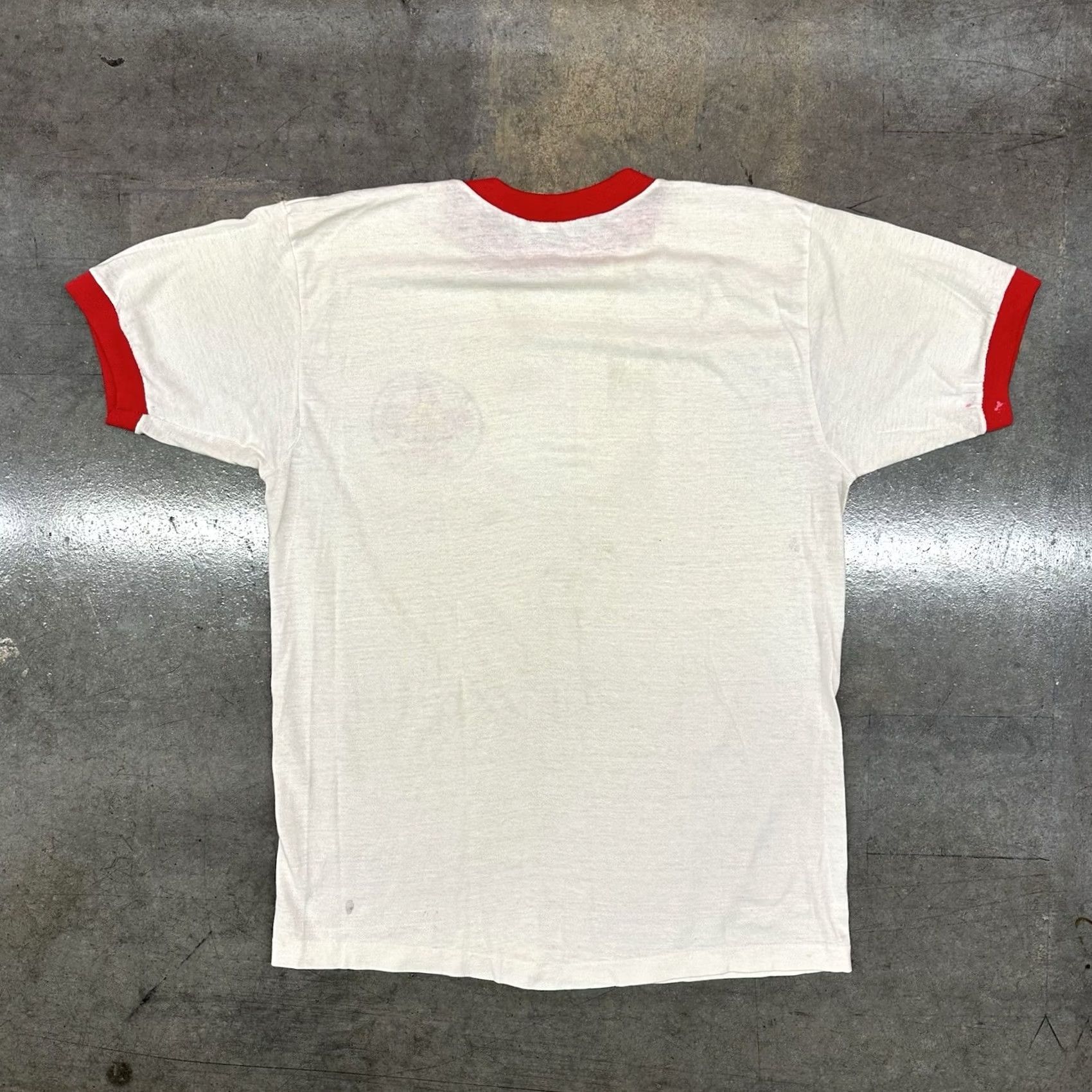 Vintage VINTAGE Camp Shenandoah Council Ringer T Shirt White Red Men’s Large USA Shirt Adult L Red Graphics Print 1970s 1970-1979 USA Art Retro Grunge Size US L / EU 52-54 / 3 - 4 Thumbnail