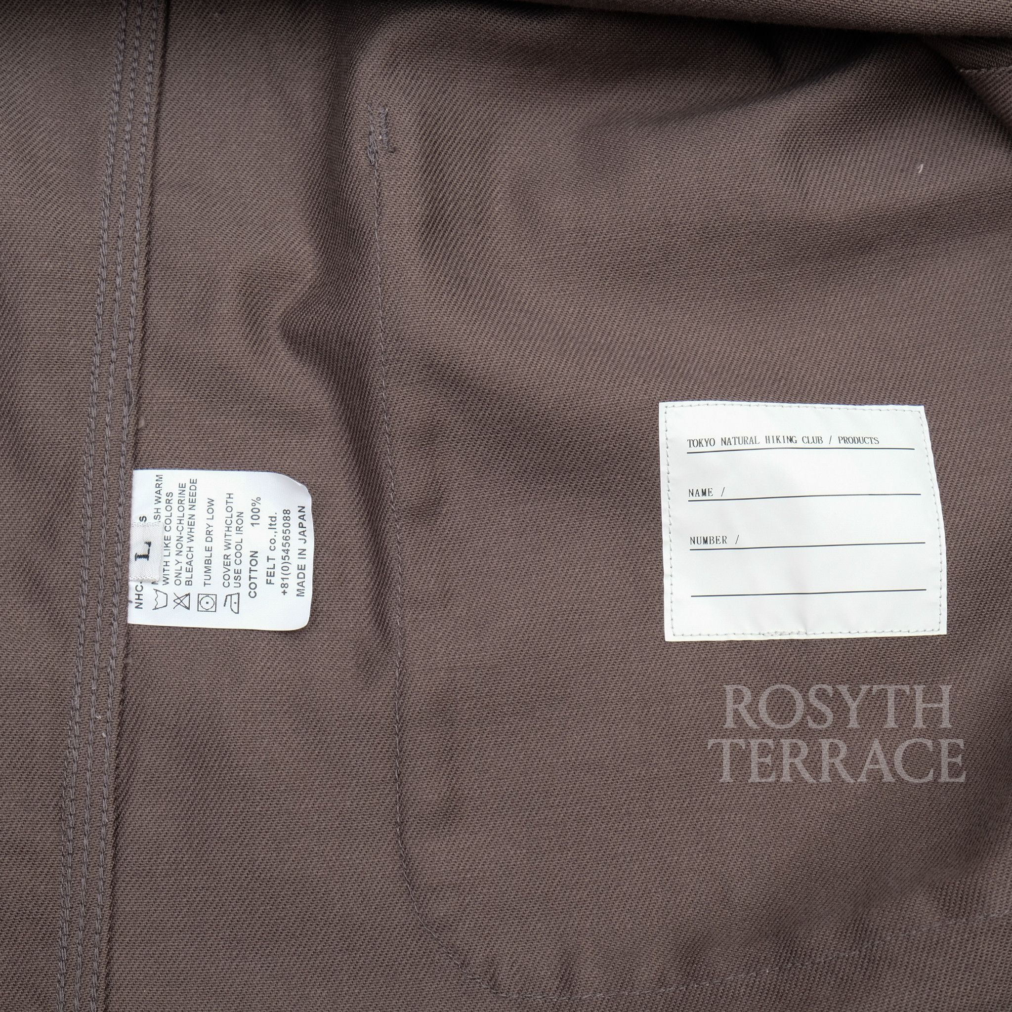 Japanese Brand 【NATURAL HIKING CLUB / NHC CONDUCTOR JACKET (BROWN)】 Size US L / EU 52-54 / 3 - 3 Thumbnail