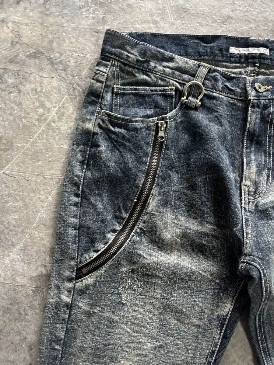 Hysteric Glamour × If Six Was Nine FLARE STONE WASHED WHISKERED MENZSTYLE JAPANESE PUNK GOTHIC Size US 33 - 9 Thumbnail